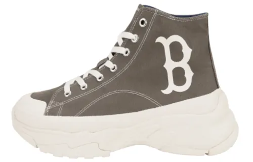 MLB Chunky High Abrasion Resistant High top Canvas Shoes Unisex Heather Gray