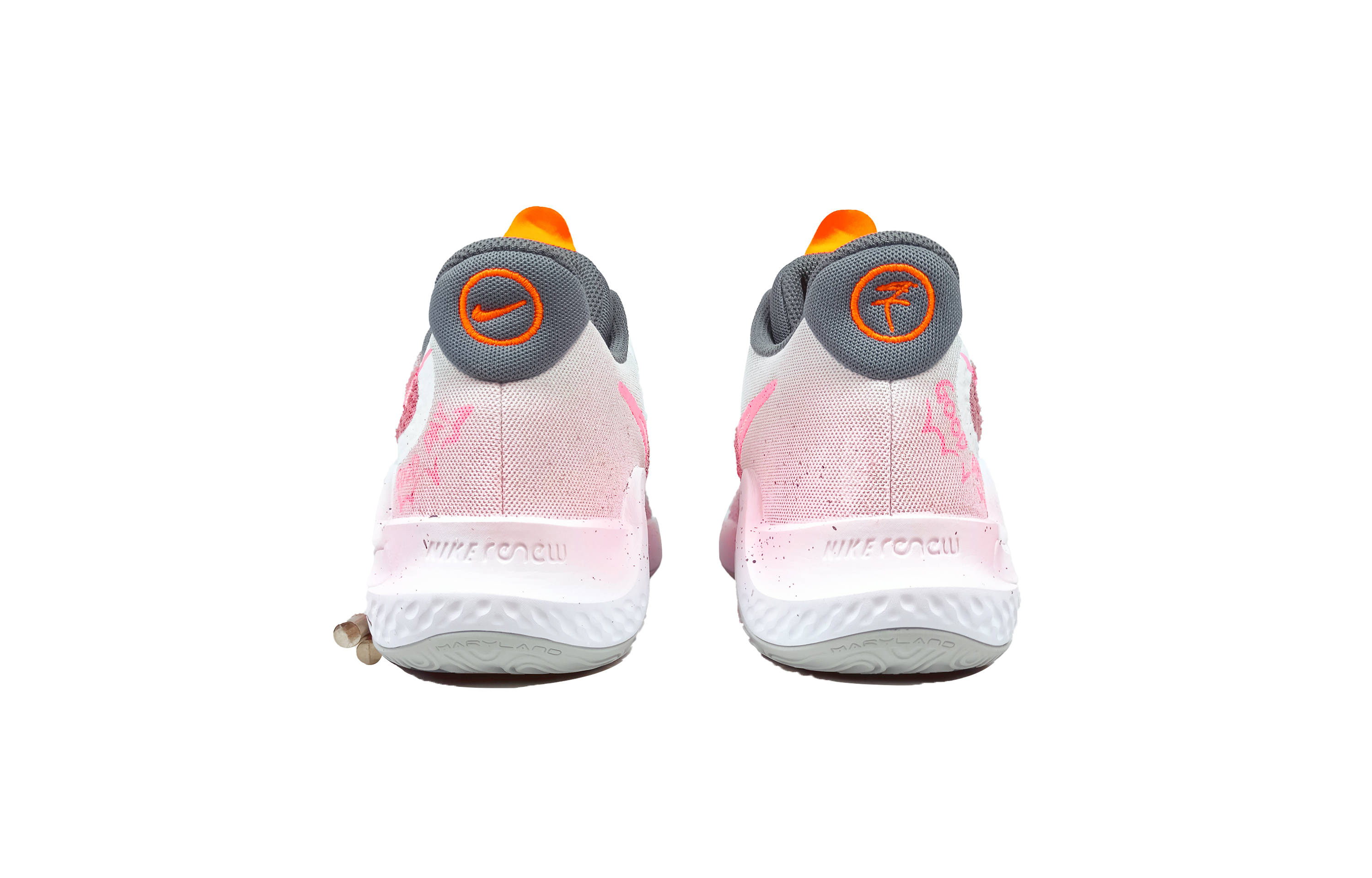 Nike KD Trey 5 IX Lucky Day Fabric Cushioning, Wear Resistant Low top Basketball Shoes Unisex Pink Gray White