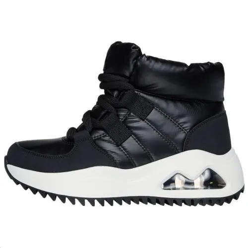 Skechers Uno Peaks Thermal Abrasion Resistant Thermal Abrasion Resistant Short Mid Calf Snow Boots Women's Black