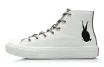 Li Ning CF Comfortable Non slip Lightweight High top Canvas Shoes Women's White