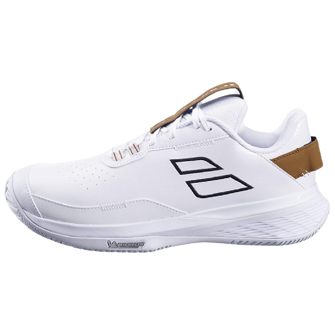 Babolat SFX EVO Abrasion Resistant Abrasion Resistant Low top Tennis Shoes Men’s White Brown