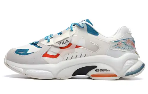 Marcelo Burlon x FILA FUSION RJV Low top Chunky Sneakers Men's White Blue