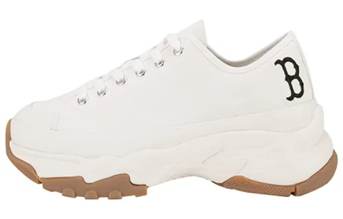 MLB Chunky Low Mesh Slip Resistant Abrasion Resistant Low top Chunky Sneakers Unisex White