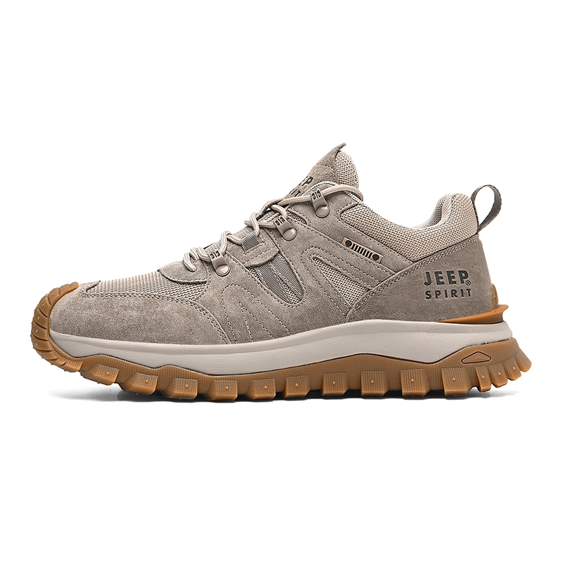 JEEP SPIRIT Low top Hiking Shoes Men’s Natural Deer