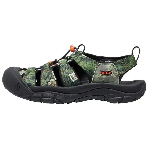 Keen Newport Retro Beach Sandals Men's Black/Camouflage Green
