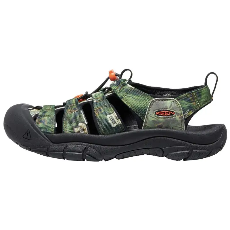 Keen Newport Retro Beach Sandals Men's Black/Camouflage Green