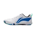 Li Ning Training Scenario Low top Table Tennis Shoes Unisex Standard White Glossy Finish Blue