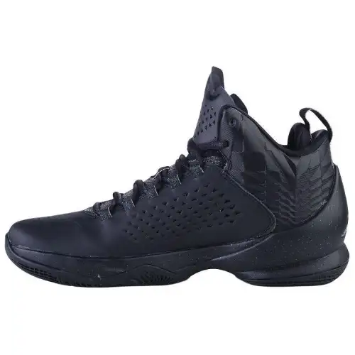 Jordan Melo M11 Comfortable Slip Resistant Abrasion Resistant Mid top Basketball Shoes Men's Black