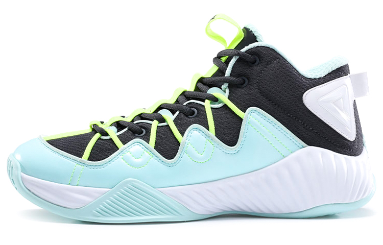 Synthesized shock-absorbing non-slip wear-resistant green basketball shoes