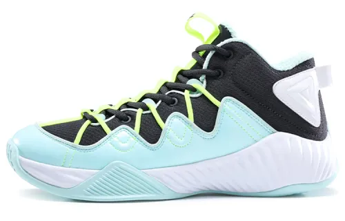 Synthesized shock-absorbing non-slip wear-resistant green basketball shoes