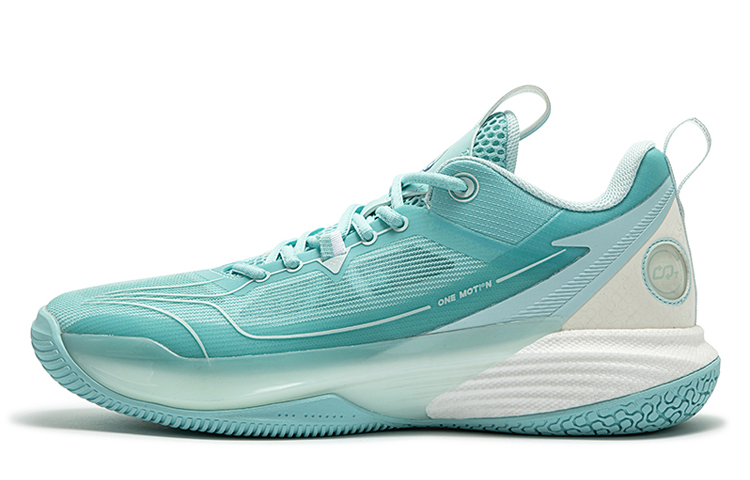 361° ONE MOTION Mint Low top Cushioning Slip Resistant Abrasion Resistant Breathable Coverage Basketball Shoes Men’s