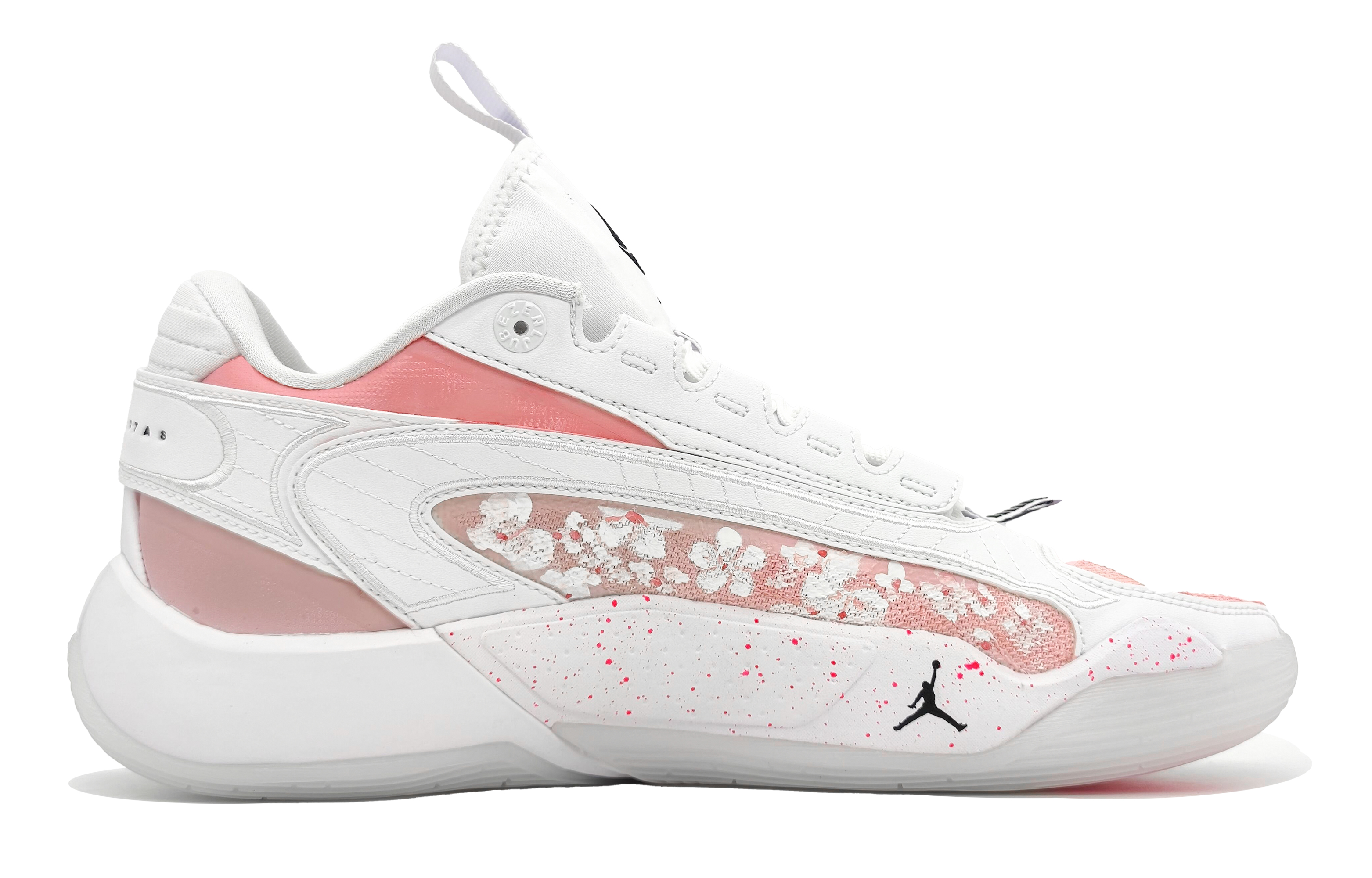 Jordan Luka 2 Cushioning Slip Resistant Abrasion Resistant Low top Basketball Shoes GS Cherry Blossom Pink