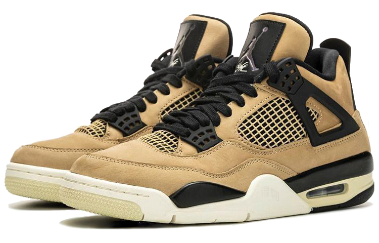 Женские кроссовки Jordan Air Jordan 4 retro "mushroom" (желтый) — Жёлтый — фото 3