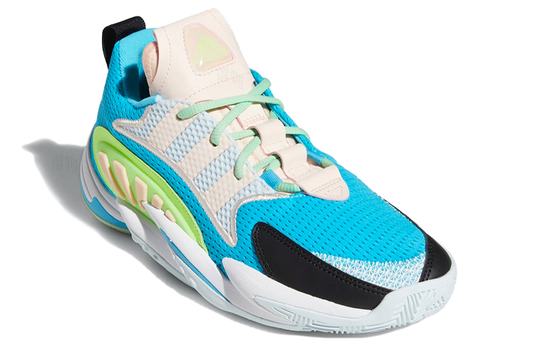 Мужские кроссовки adidas originals Crazy BYW 2.0 (сине-зелено-белые) — Синий / зелёный / белый — фото 3