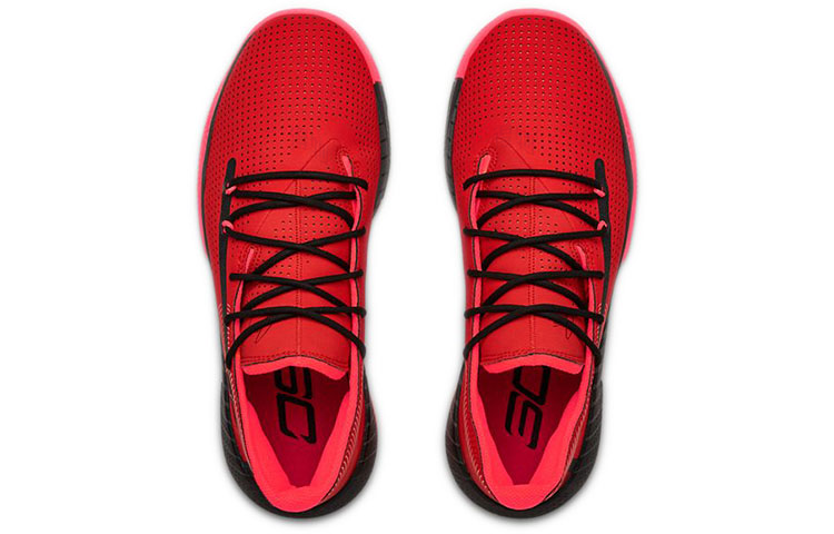 Мужские кроссовки Under Armour SC 3Zer0 III (красно-черные) — Красный / чёрный — фото 4