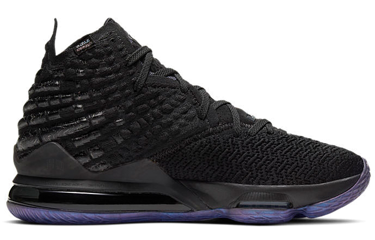 Мужские кроссовки Nike Lebron 17 (черно-зеленые) — фото 2