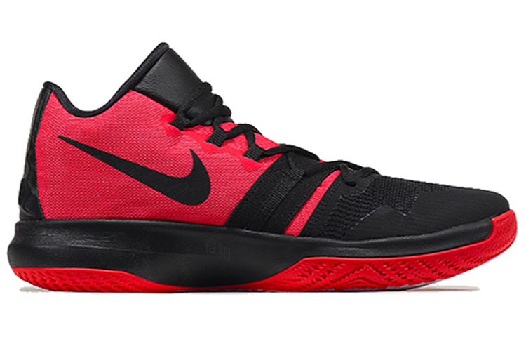 Мужские кроссовки Nike Flytrap Kyrie 1 EP (черно-красные) — фото 2