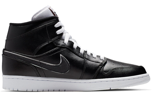 Мужские кроссовки Jordan Air Jordan 1 Mid "Maybe I Destroyed the Game" OG (черные) — Чёрный / белый — фото 2