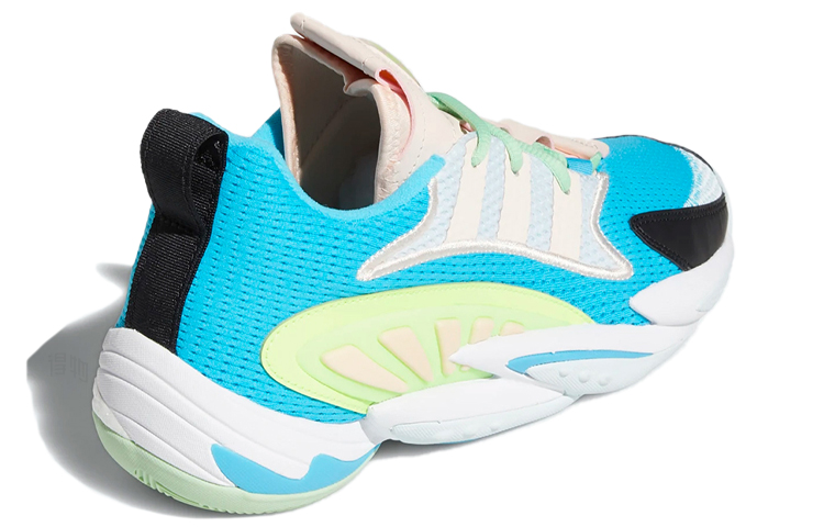 Мужские кроссовки adidas originals Crazy BYW 2.0 (сине-зелено-белые) — Синий / зелёный / белый — фото 4