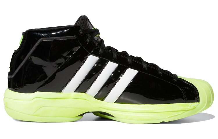 Мужские кроссовки adidas PRO Model 2G (черно-бело-желтый) — Чёрный / белый / жёлтый — фото 2