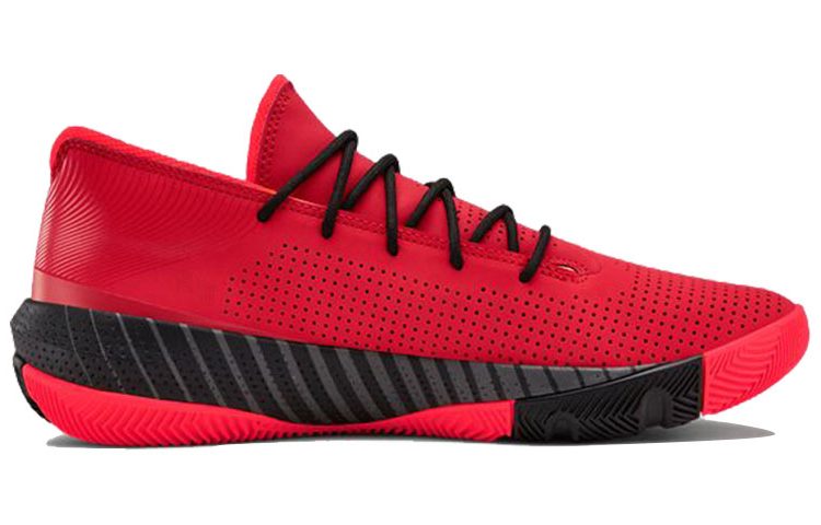 Мужские кроссовки Under Armour SC 3Zer0 III (красно-черные) — Красный / чёрный — фото 2