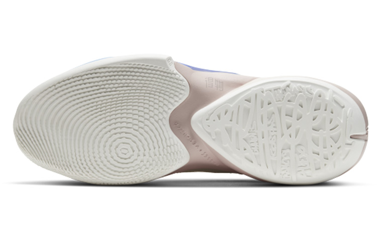 Мужские кроссовки Nike Freak 2 Zoom "Letter Bro" (коричнево-сине-красные) — фото 5