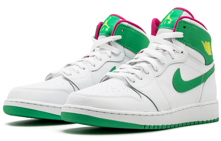 Женские кроссовки Jordan Air Jordan 1 GG Gamma Green (- зеленые) — Белый / зелёный — фото 3
