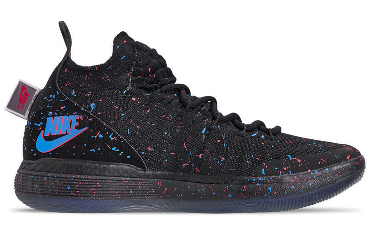 Мужские кроссовки Nike KD 11 Confetti (черный / красный / синий) — Чёрный / красный / синий — фото 2