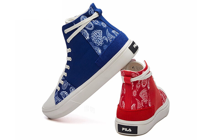 Мужские кеды Fila FUSION (сине-красные) — фото 4