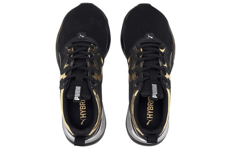Женские кроссовки PUMA Zone XT Metal (черно-золотой) — фото 2