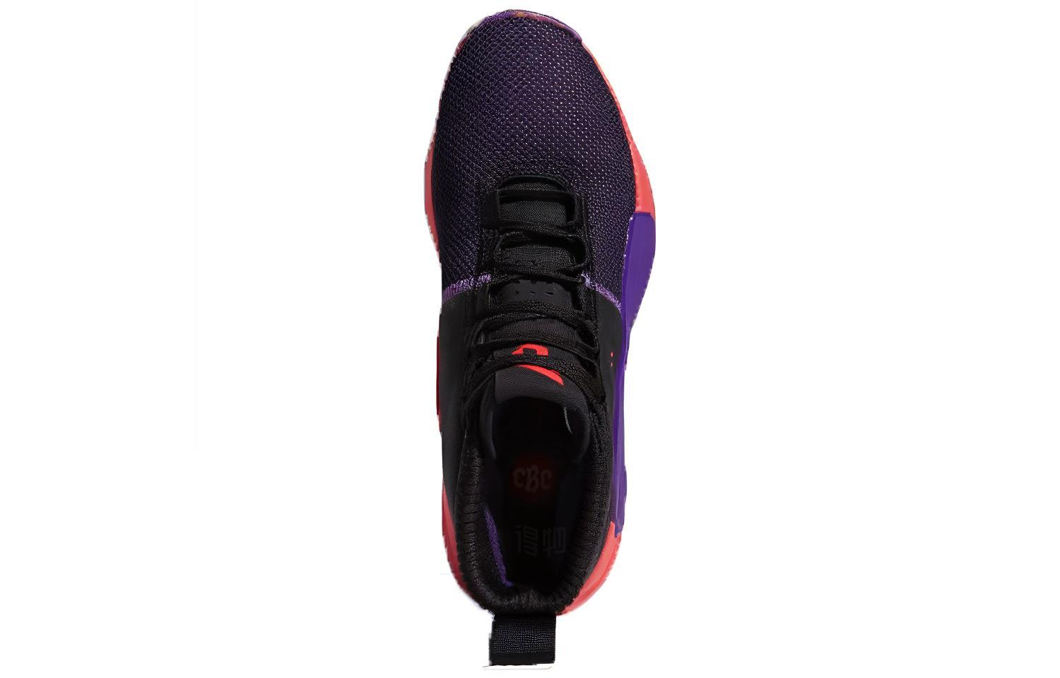 Мужские кроссовки adidas Dame 5 (фиолетово-красные) — Фиолетовый / красный — фото 4
