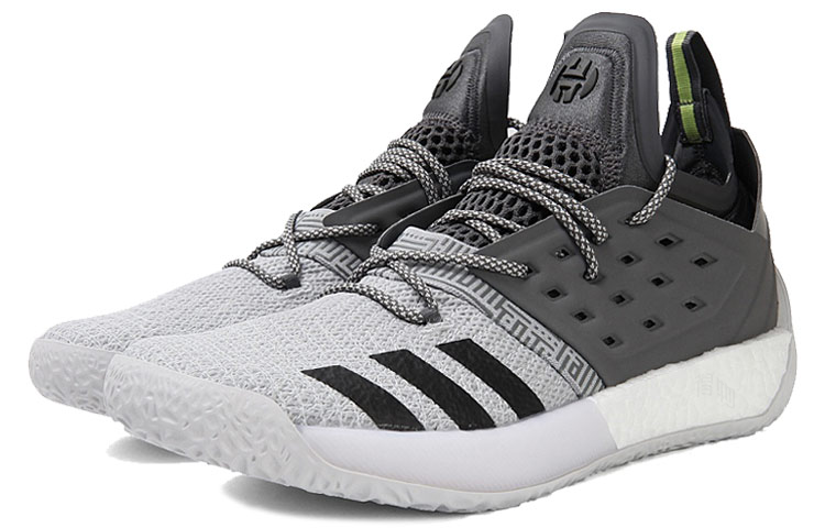 Мужские кроссовки adidas Harden Vol.2 (черно-серые) — фото 3