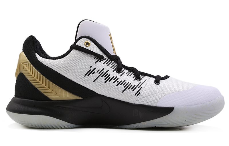 Мужские кроссовки Nike Flytrap 2 OG (черно-бело-золотые) — фото 2