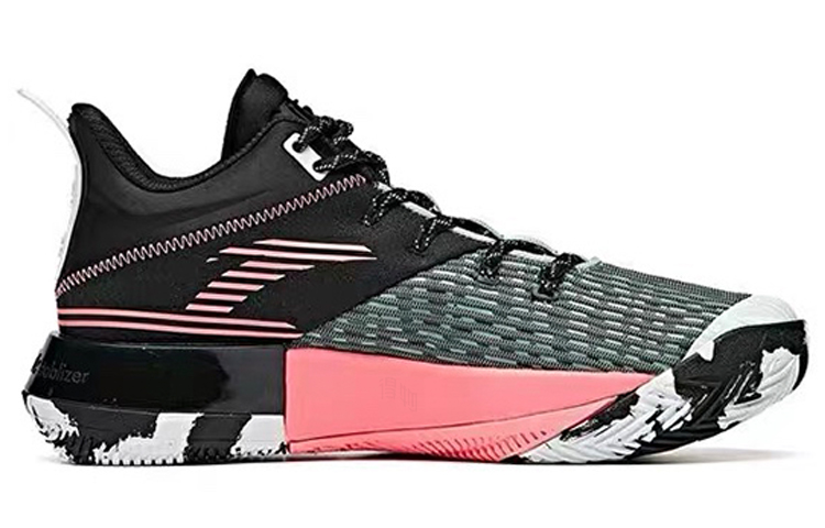 Мужские кроссовки Anta Attack 2 (черно-розовые) — фото 2
