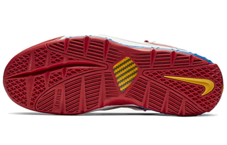 Кроссовки Nike Lebron 3 PE Superman OG (бело-красные) — Белый / красный — фото 5
