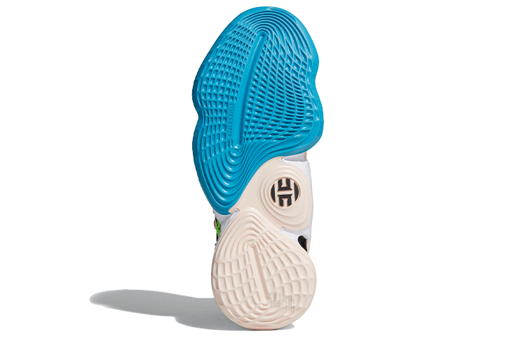Мужские кроссовки adidas Harden Vol. 4 (черно-розово-зеленые) — 白/黑/彩 — фото 6