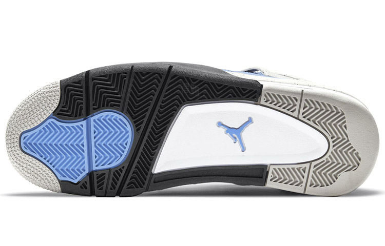 Мужские кроссовки Jordan Air Jordan 4 "University Blue" (черно-сине-белые) — Чёрный / синий / белый — фото 6