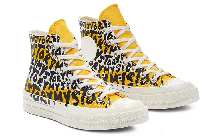 Кеды Converse Chuck Taylor All Star 1970s High (черно-желтые) — фото 3