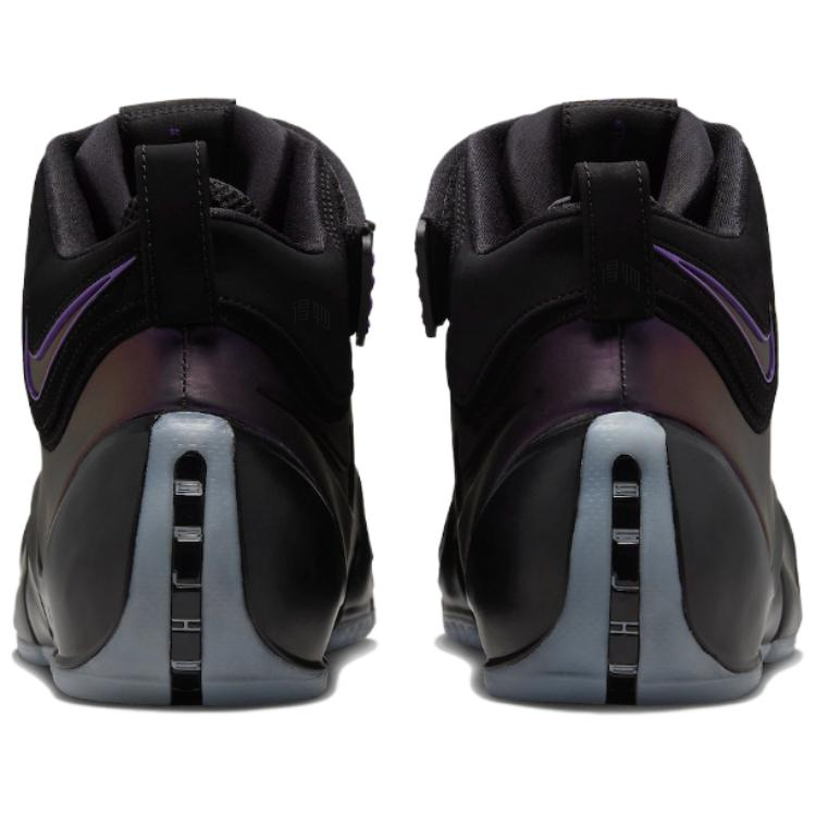 Мужские кроссовки Nike Lebron 4 "Eggplant" (черно-фиолетовые) — Чёрныйфиолетовый — фото 4