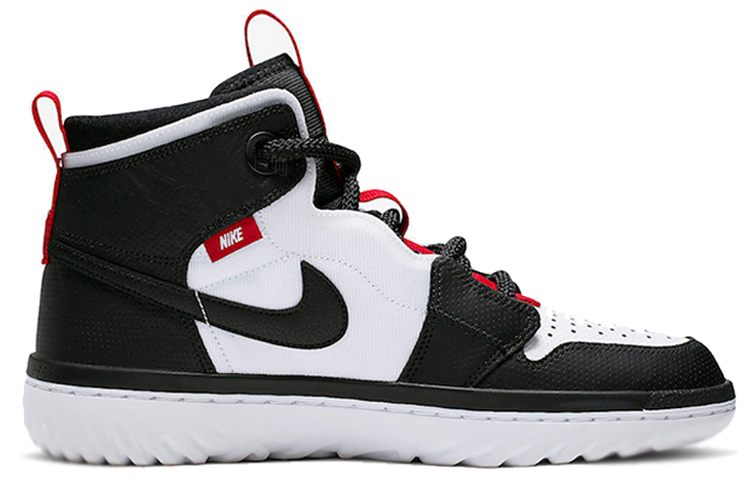 Мужские кроссовки Jordan Air Jordan 1 High React (бело-черно-красные) — фото 2