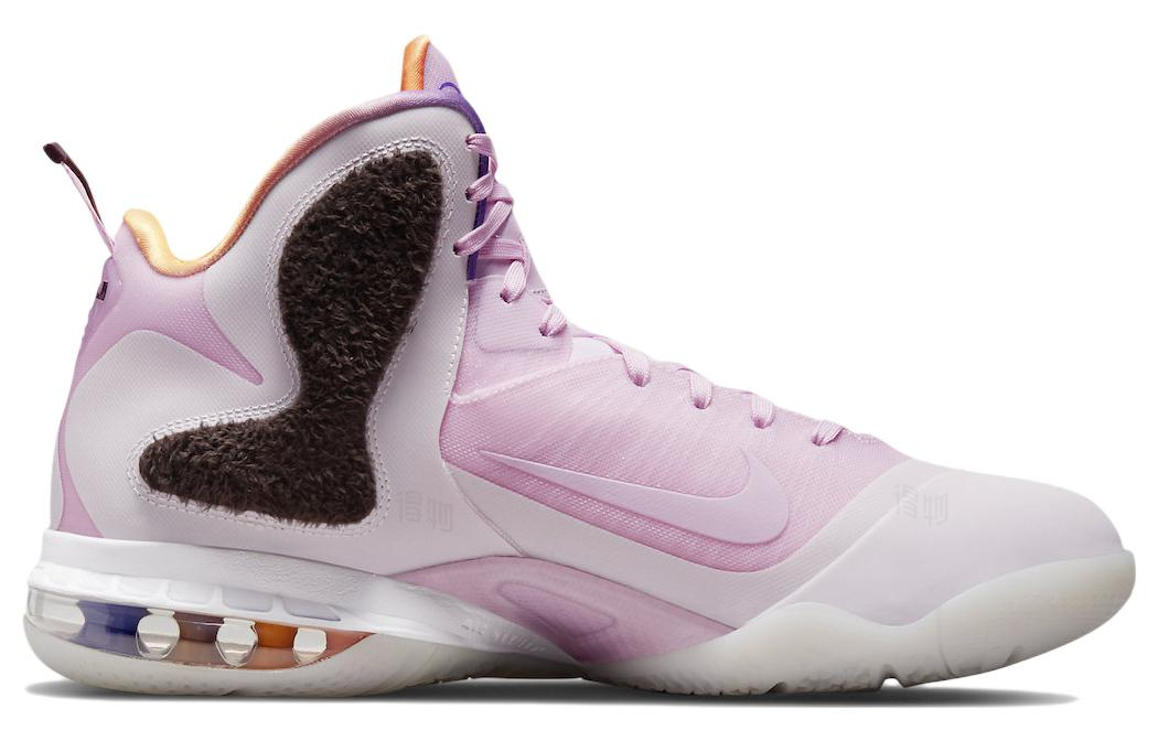 Мужские кроссовки Nike Lebron 9 "Regal Pink" (розово-коричневые) — Розовый / коричневый — фото 2