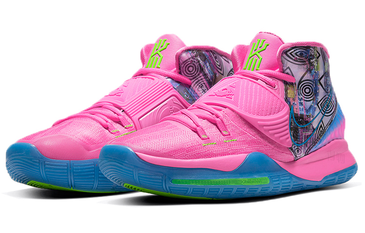 Мужские кроссовки Nike Kyrie 6 Pre-Heat "Tokyo" (розовый) — фото 3