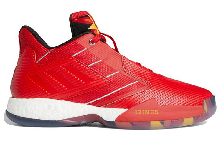Мужские кроссовки adidas T-Mac Millennium 2 (красно-желто-белые) — Красный / жёлтый / белый — фото 2
