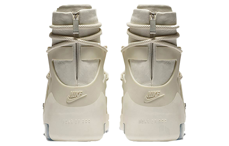 Кроссовки Nike × Fear of God Air Fear of God 1 fog OG (бело-серые) — Белыйсерый / чёрный — фото 4