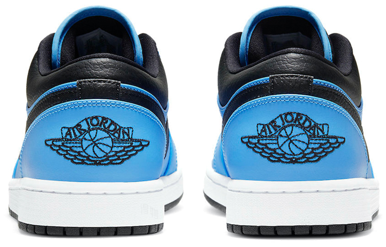 Мужские кроссовки Jordan Air Jordan 1 Low "University Blue" (черно-синие) — фото 5