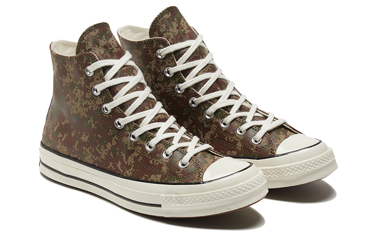 Кеды Converse Chuck Taylor All Star 70 (коричнево-белые) — фото 3