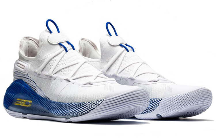 Мужские кроссовки Under Armour Curry 6 (белые) — фото 2