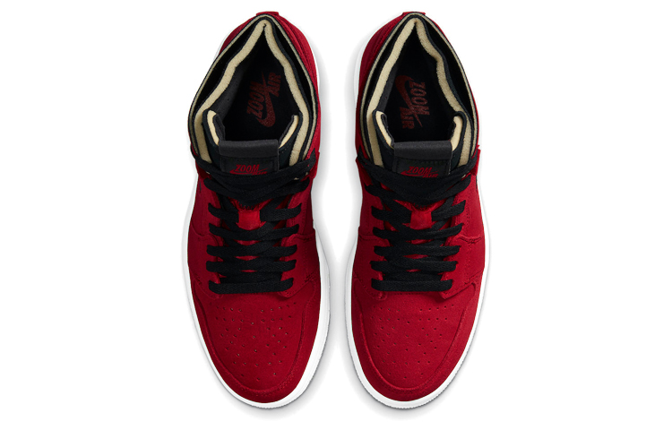 Мужские кроссовки Jordan Air Jordan 1 Crater zoom air cmft "crater red" (красно-черный) — Красный / чёрный — фото 4