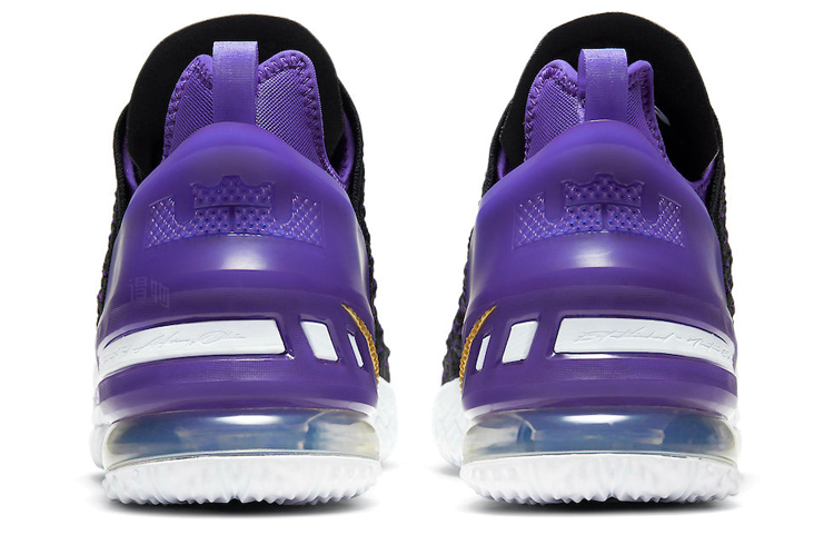 Кроссовки Nike Lebron 18 Lakers (черно-фиолетовые) — фото 5