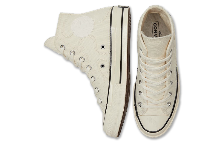 Женские кеды Converse 1970s Raw Earth Camo Chuck Taylor All Star (бежевые) — фото 4